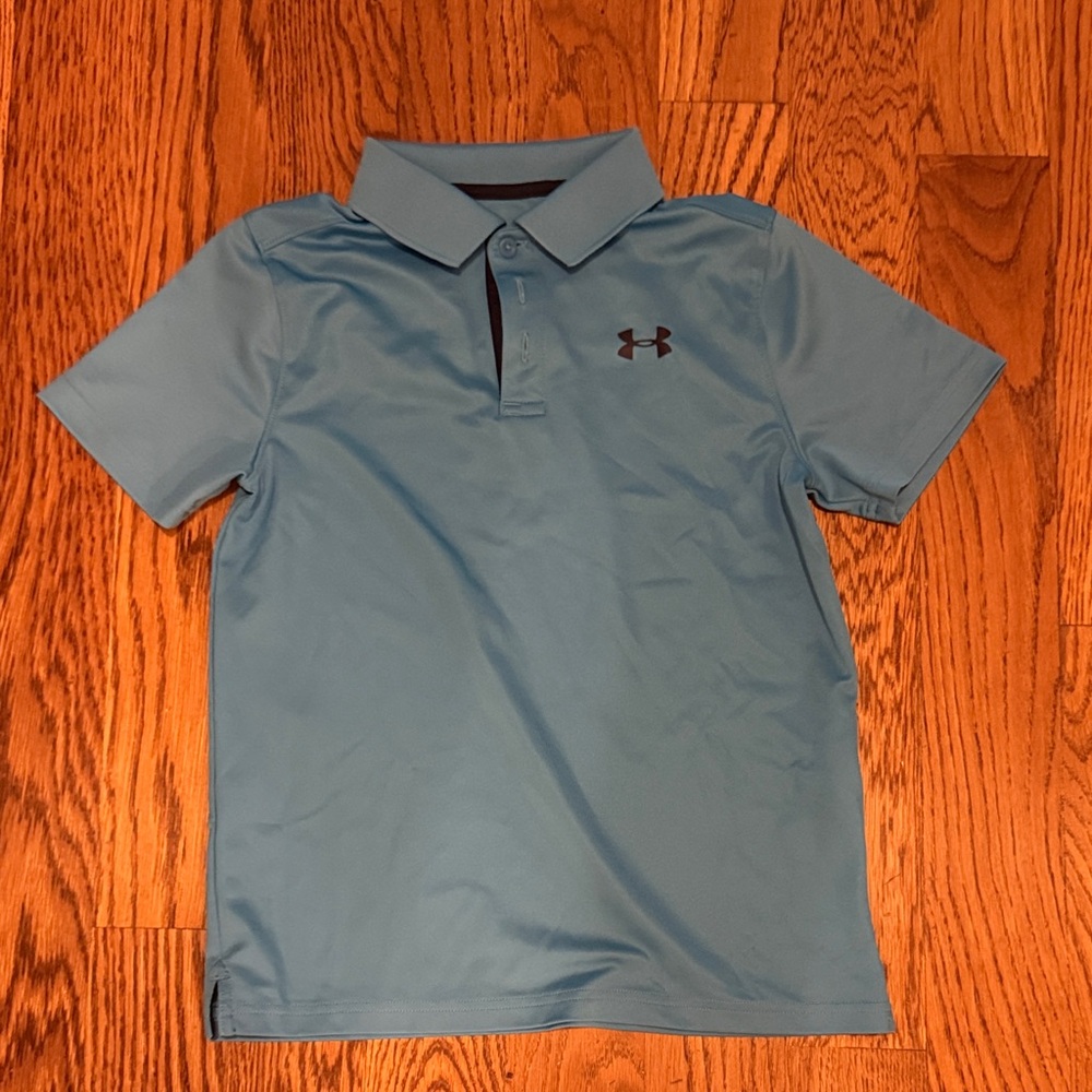 Under Armour Sky Blue Kids Performance Polo